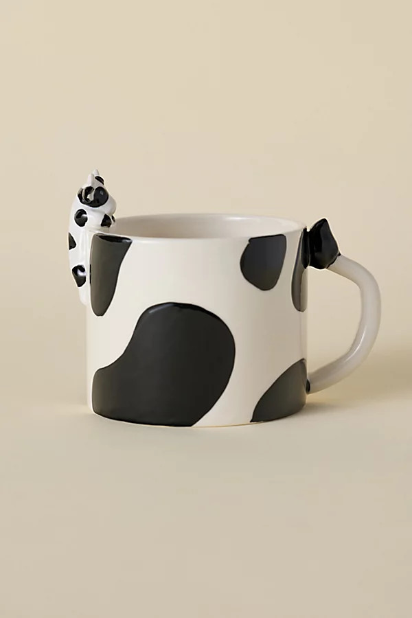 Peeking Cow Sculpture Ceramic Mug | Urban Outfitters (US and RoW)