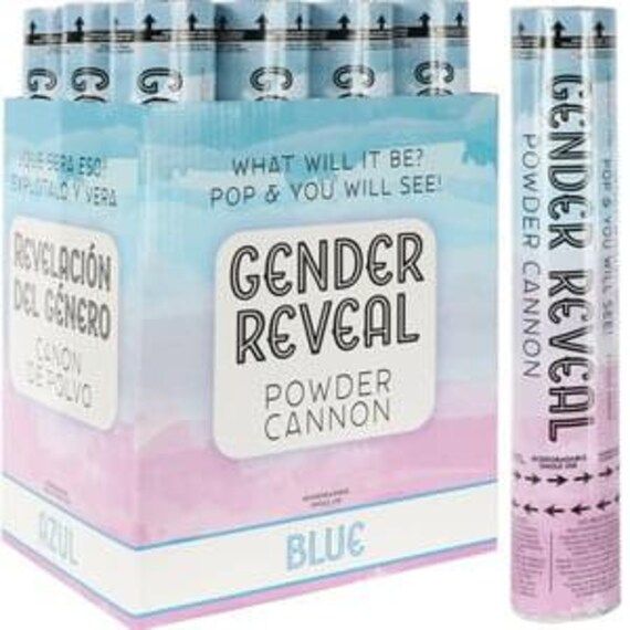 Blue Gender Reveal Powder Cannon  12 Tall  Boy.Gender | Etsy | Etsy (US)
