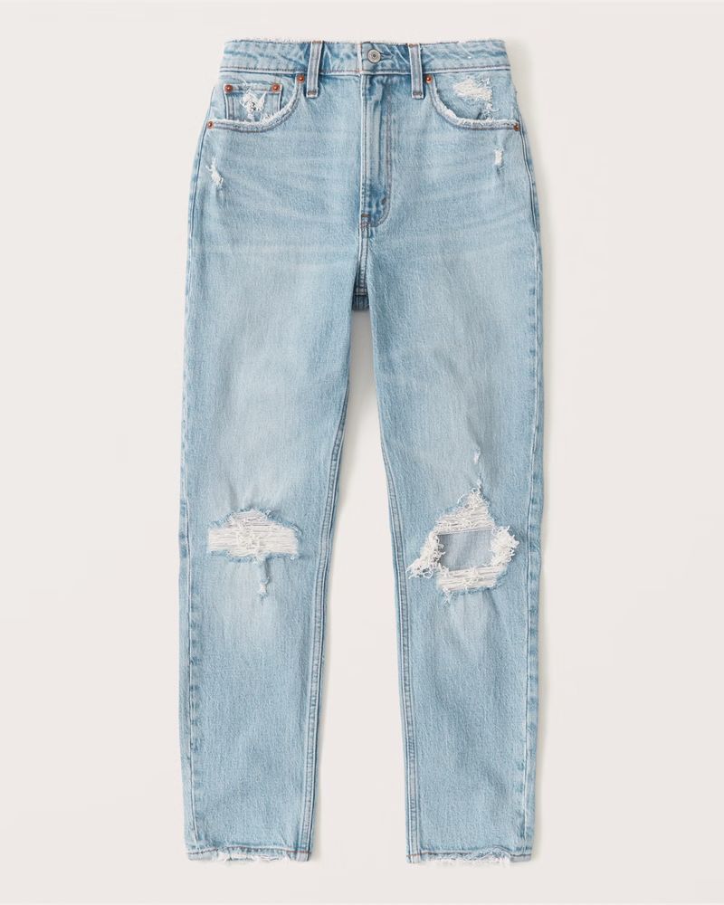 High Rise Mom Jeans | Abercrombie & Fitch (US)