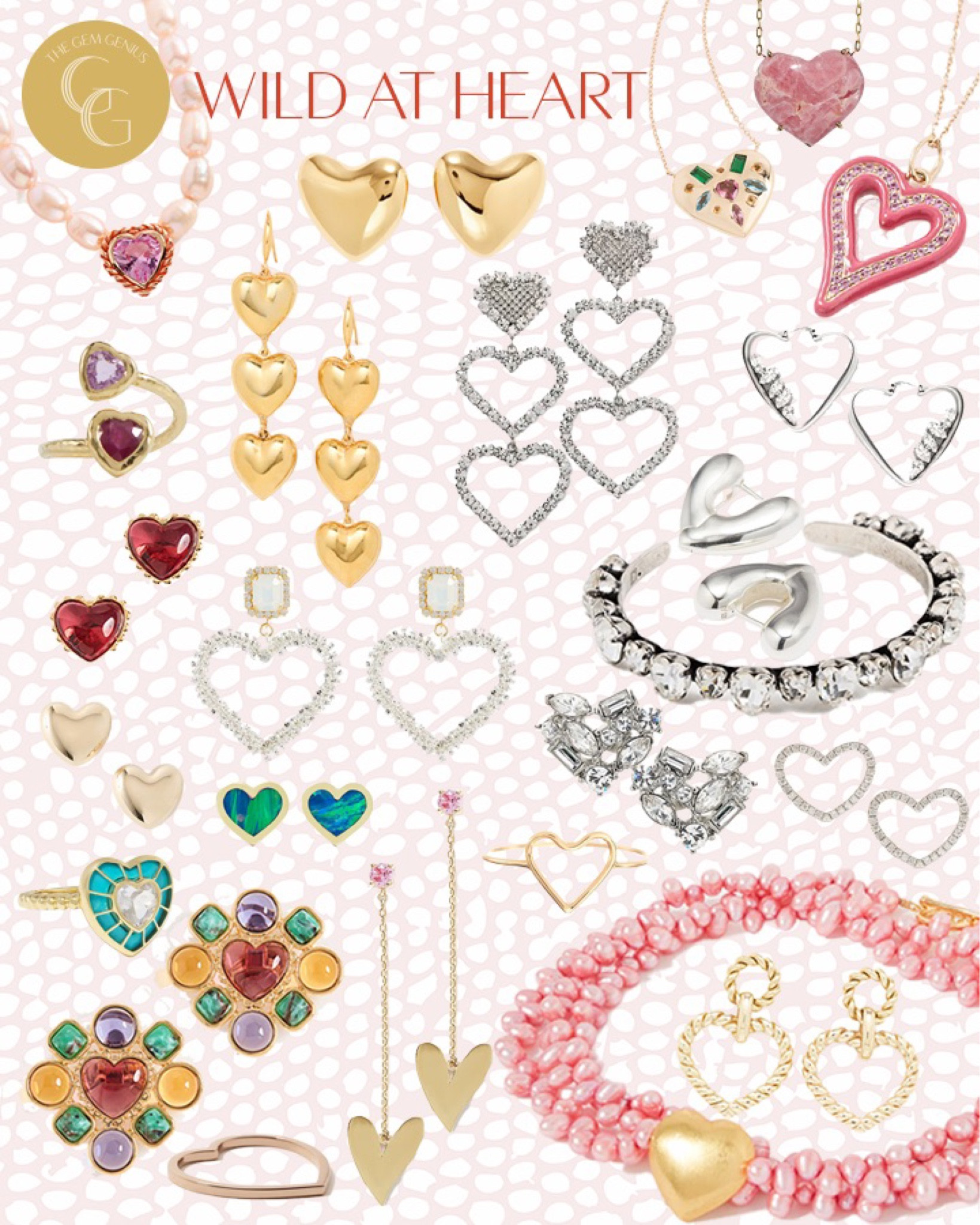 Wild at Heart // Heart shaped jewelry is a trend that symbolises love and friendship - the perfect nod to Valentine's Day! 

#thegemgenius #gemgenius #jewelry #jewels #jewelryaddict #gemstones #hearts #heartjewelry #valentinesday #valentine #onlineshop #shopsmall #womenownedbusiness #smallbusiness #smallbusinessowner #onlinebusiness #womenowned #earrings #necklace #bracelet #braceletstacks #rings #accessories #womensstyle #womensfashion #instajewelry #jewelrygram #designerjewelry #statementjewelry #statementearrings #fashionjewelry #moodboard

#LTKU #LTKSeasonal #LTKFind