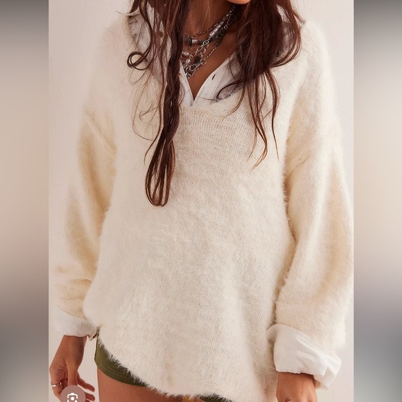 NWT Free People Sparrow Vneck Pullover | Poshmark