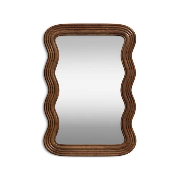 Axinia Solid Wood Wavy Mirror | Wayfair North America