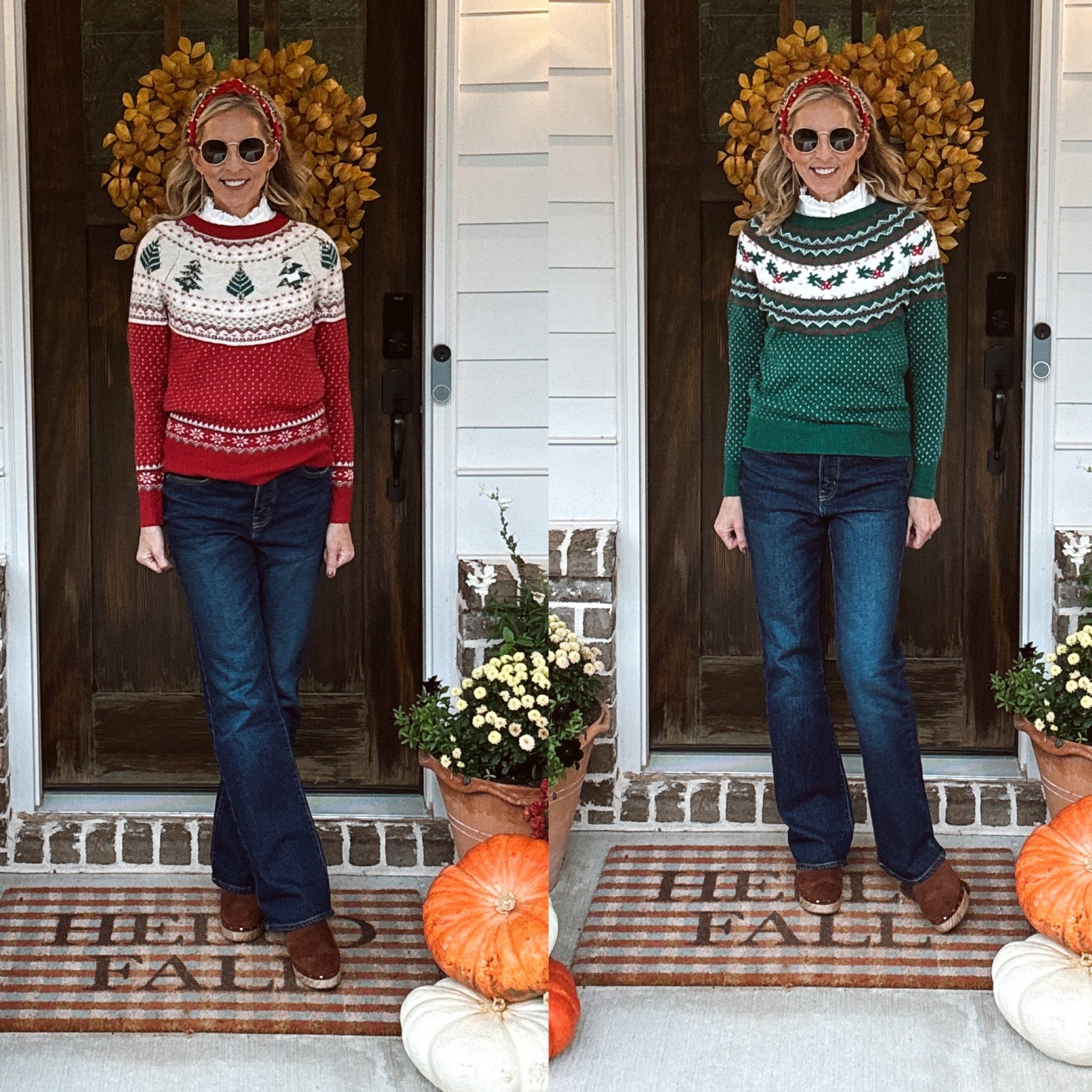For me, the start of the holiday season begins on Saturday. We are merrily two days away! So, I thought I would get us in the holiday spirit with these holiday time sweaters from Walmart under $20. Styling them with my favorite ruffle neck tops and new color denim under $30 at Walmart.  

Holiday, sweaters, Christmas, sweaters, tacky Christmas, sweaters, holiday, holiday time, Walmart style, Walmart

#LTKWorkwear #LTKSeasonal #LTKHoliday