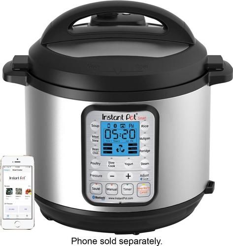 Instant Pot - 6-Quart Bluetooth Enabled Pressure Cooker - brushed stainless steel | Best Buy U.S.