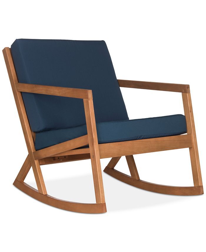Safavieh Nicksen Outdoor Rocking Chair & Reviews - Furniture - Macy's | Macys (US)