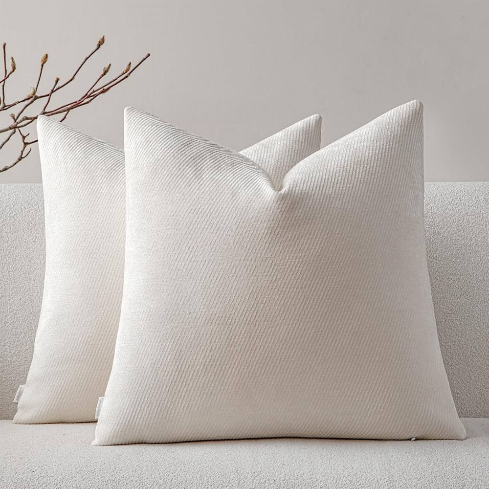 Amazon.com: a moment Paquete de 2 fundas de almohada decorativas de felpilla con fundas de cojín... | Amazon (US)