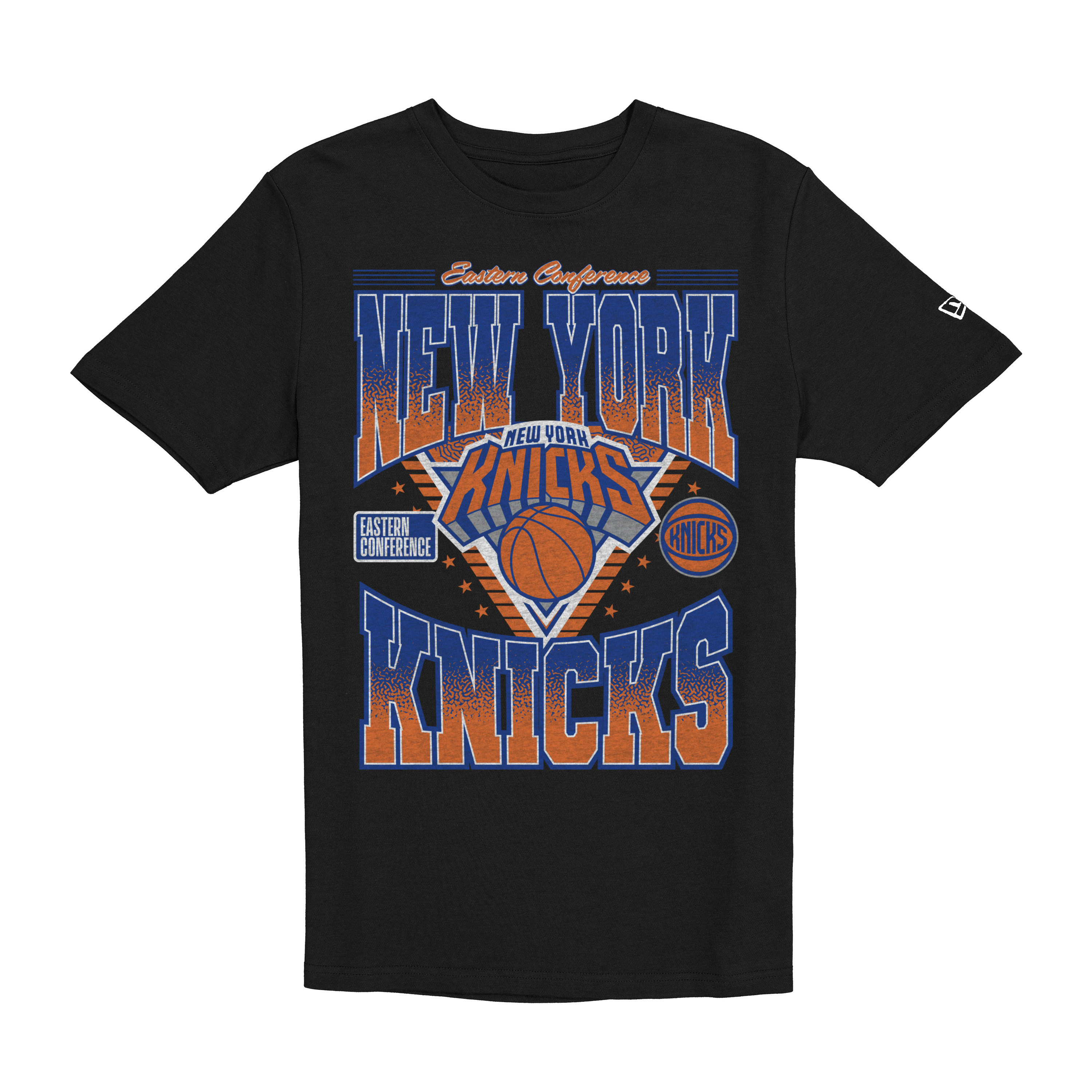 Men's New Era Black New York Knicks Old School T-Shirt T-Shirt | Fanatics