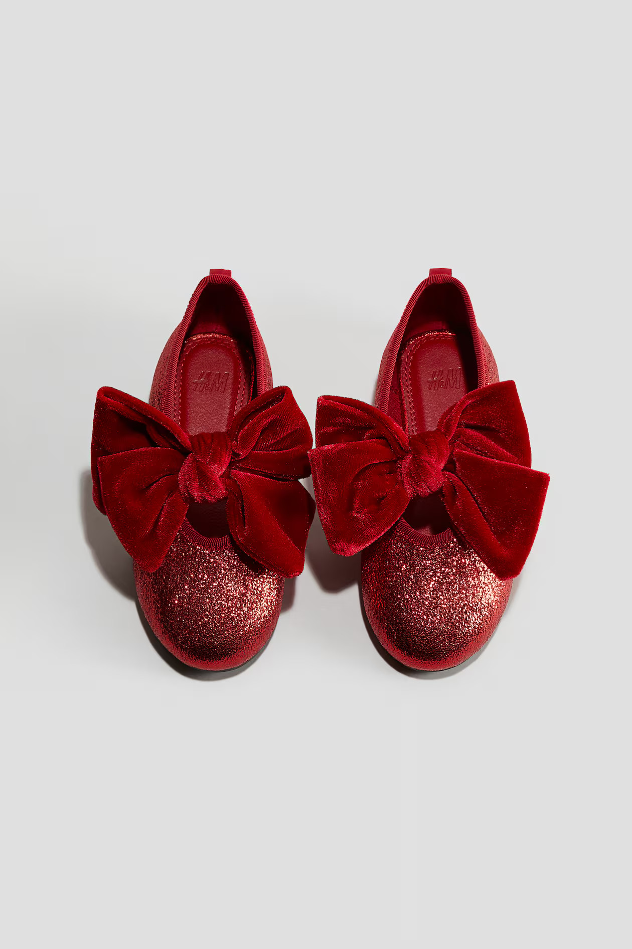 Bow-Detail Ballet Flats - Red - Kids | H&M US | H&M (US + CA)