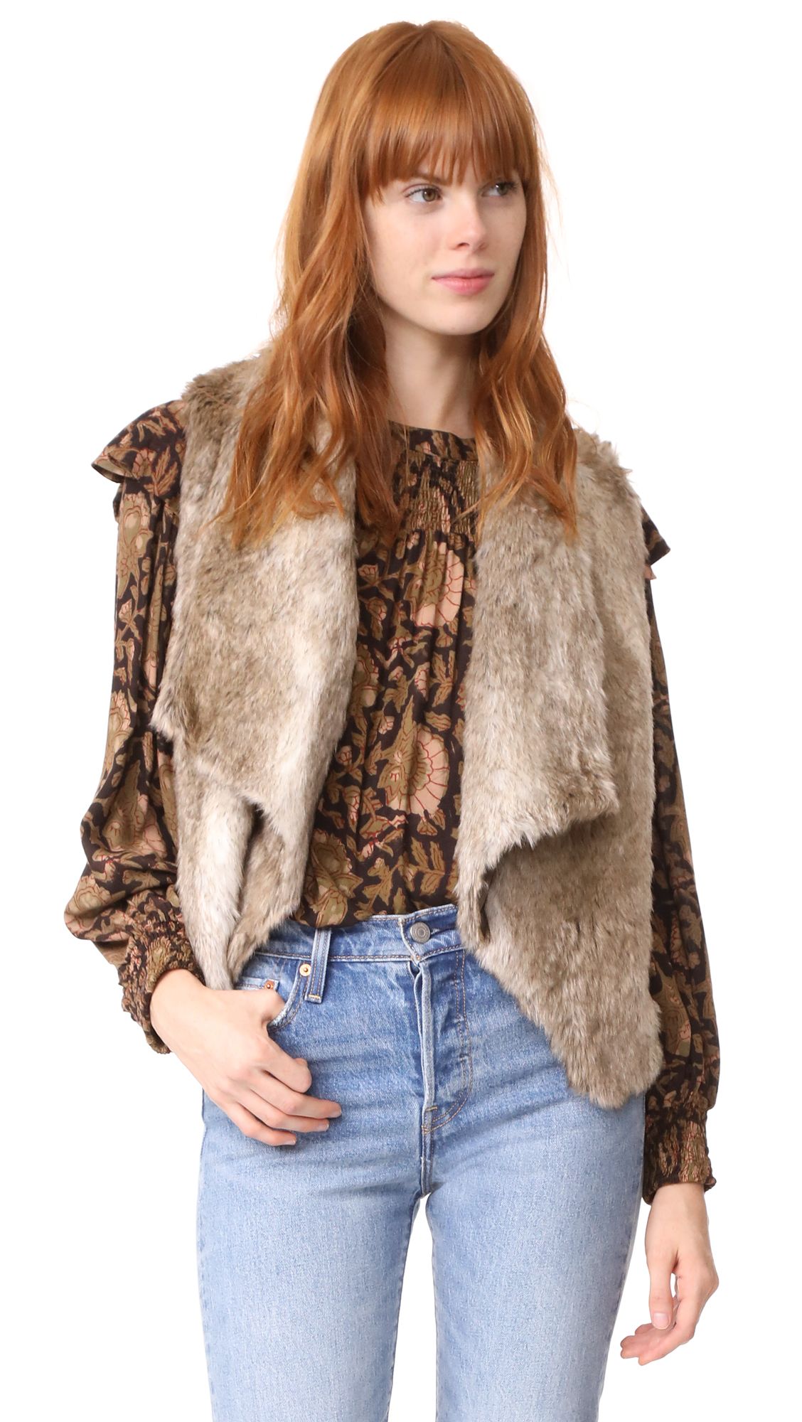 Jack by BB Dakota Dwight Faux Fur Vest | Shopbop