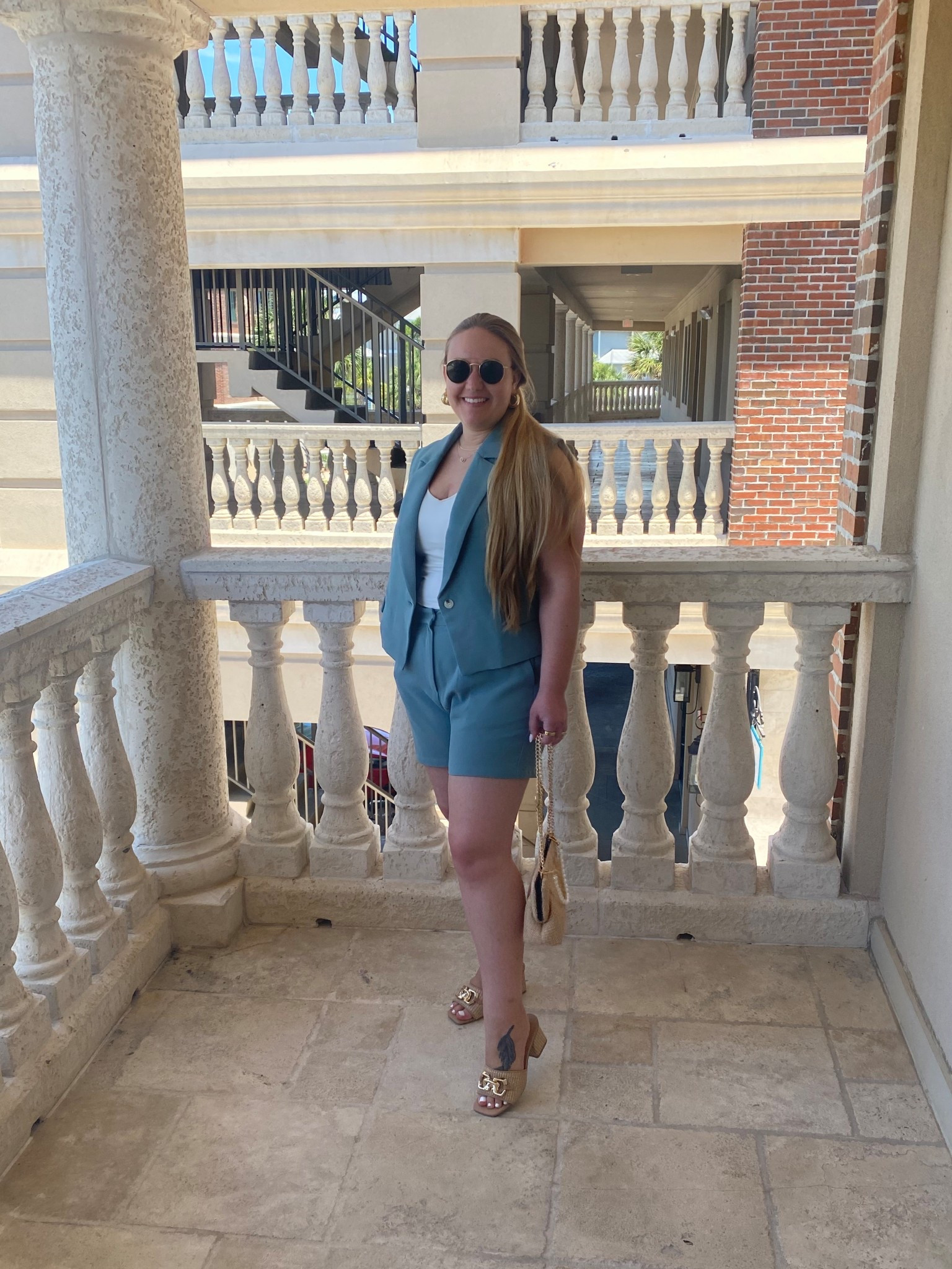 Matching set, Amazon style, Amazon set, vest set, beach vacation, brunch outfit, handbag, heeled sandals, mule heels, mule sandals, raffia sandals, raffia handbag, spring style, spring outfit, sunglasses, gold earrings, gold chain handbag

#LTKTravel #LTKShoeCrush #LTKFindsUnder50