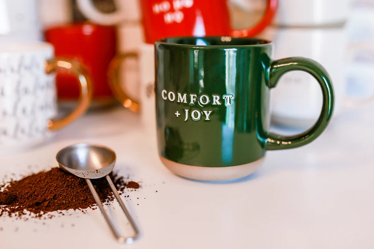 Comfort &amp; Joy Christmas Stoneware Coffee Mug - 14 oz | Abandoned Cakes