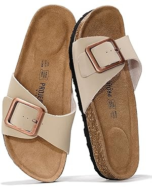 Project Cloud Genuine Leather Sandals Women Dressy Summer Beach Essentials - Flip Flops & Slides ... | Amazon (US)