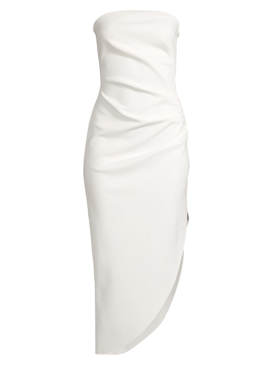 Lumière Audrina Asymmetric Strapless Midi-Dress | Saks Fifth Avenue