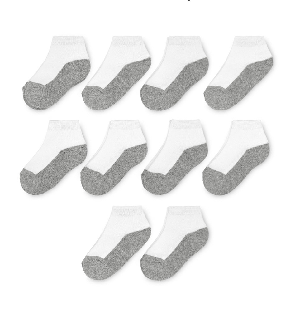 I’m all about keeping things simple and minimal!! Both of my boys (ages 2 and 5) wear these socks in the same size (3T/5T) I keep a basket of these socks in our entryway closet next to their shoes! 👏🏼 You will not miss looking for matching socks lol 🙃 10 pack for only $7! 

#LTKfamily #LTKbaby #LTKkids