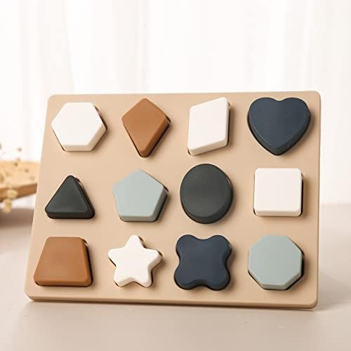 Mamimami Home Toddlers Shape Puzzle Montessori Learning Shape Toy Board for Kids Preschool Boys &... | Amazon (US)