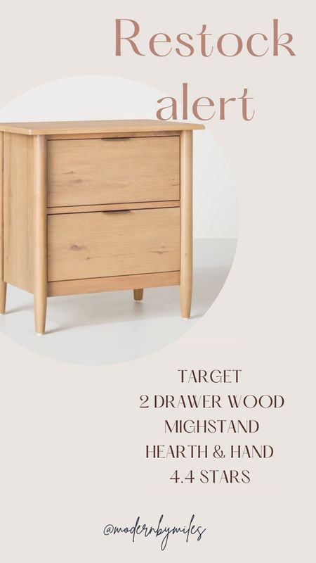 Nightstand by Hearth & Hand is back!

Bedroom furniture, wood nightstand

#LTKhome
