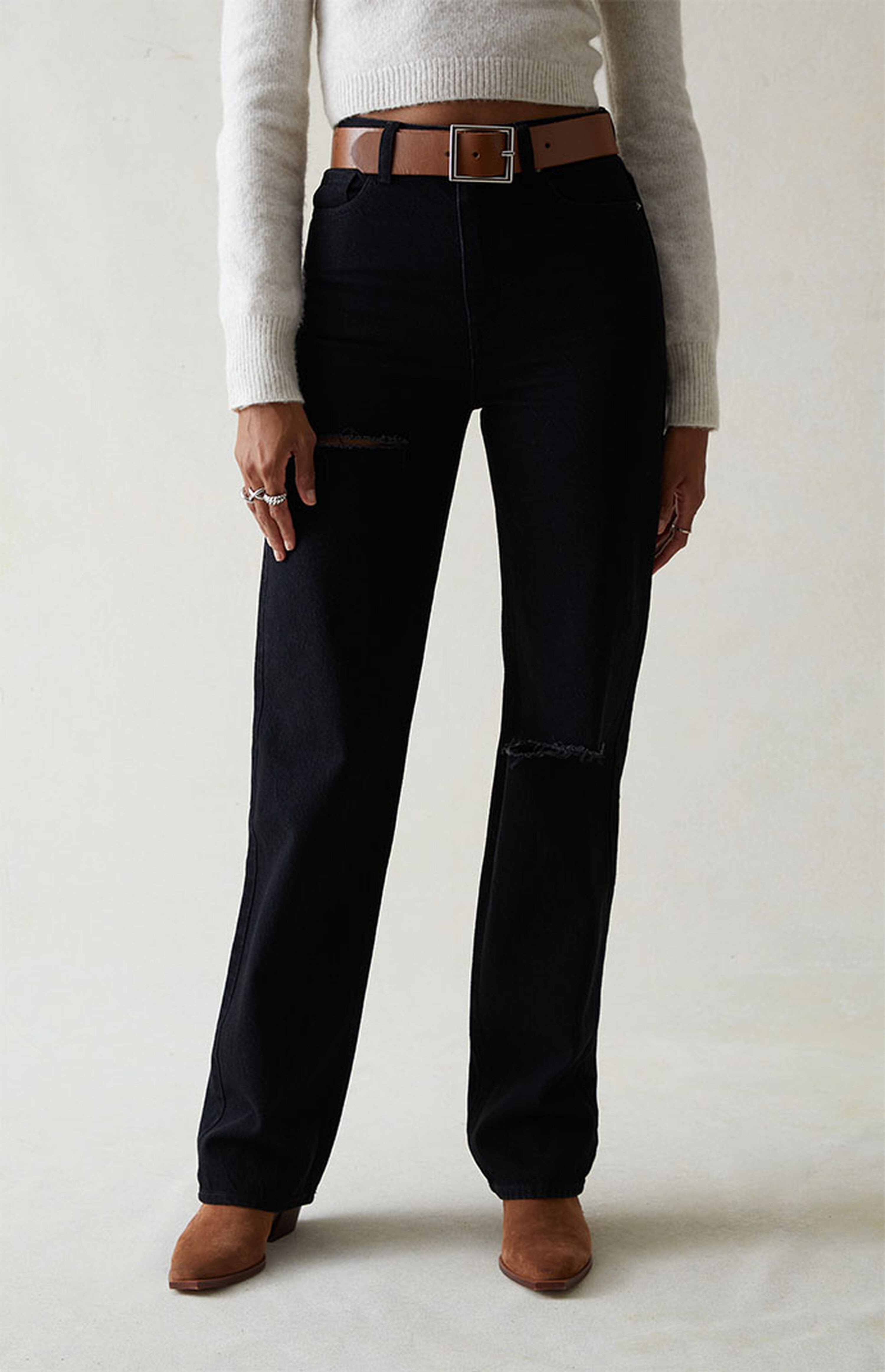 PacSun Eco Black Ripped '90s Boyfriend Jeans | PacSun