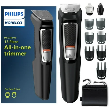 Philips Norelco Multi-groomer Series 3000, Powered Electric Trimmer MG3740/40, 1 Each - 13 Pieces | Walmart (US)