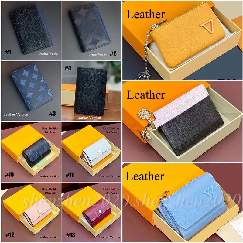 23 Options Premium Leather Mini Card Holder Pocket Card Holders Coin Purse Wallet | DHGate