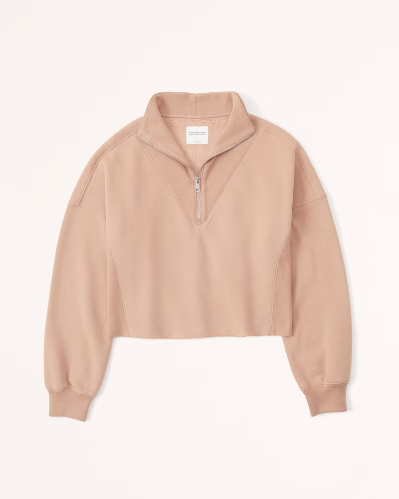 Essential Mini Sunday Cutoff Half-Zip | Abercrombie & Fitch (US)