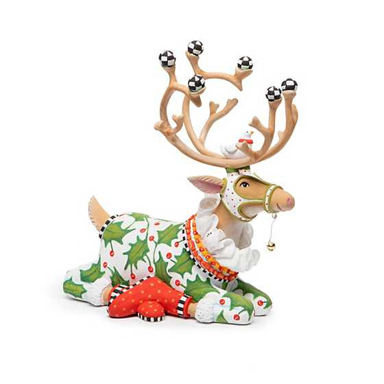 Patience Brewster Dash Away Sitting Vixen Reindeer Figure | MacKenzie-Childs