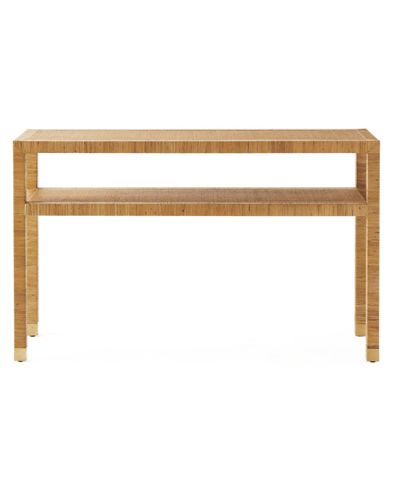 Balboa Rattan Console | Serena and Lily