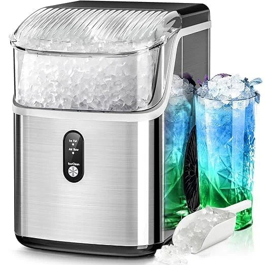 LHRIVER Nugget Ice Maker Countertop, 35lbs/24H with Self-Cleaning Function, Portable Sonic Ice Ma... | Walmart (US)