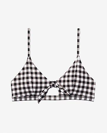 Knot Front Triangle Bikini Top | Express