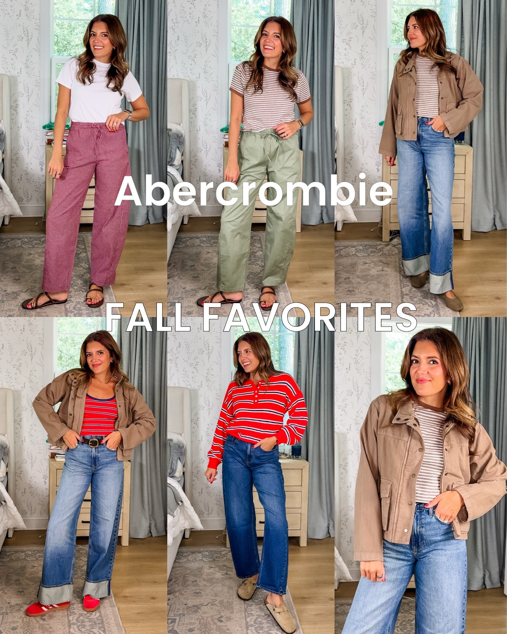 Abercrombie fall favorites from a millennial mom! I’m 5’7” in a size small or 27 tall length.

#LTKTall #LTKOver40