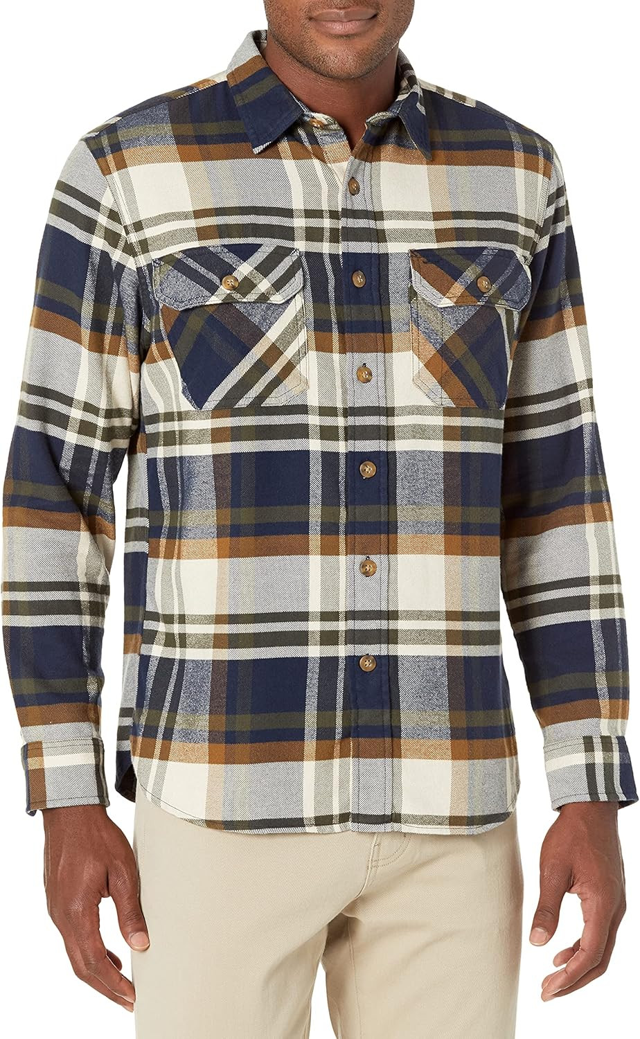 Pendleton Men's Long Sleeve Super Soft Burnside Flannel Shirt | Amazon (US)