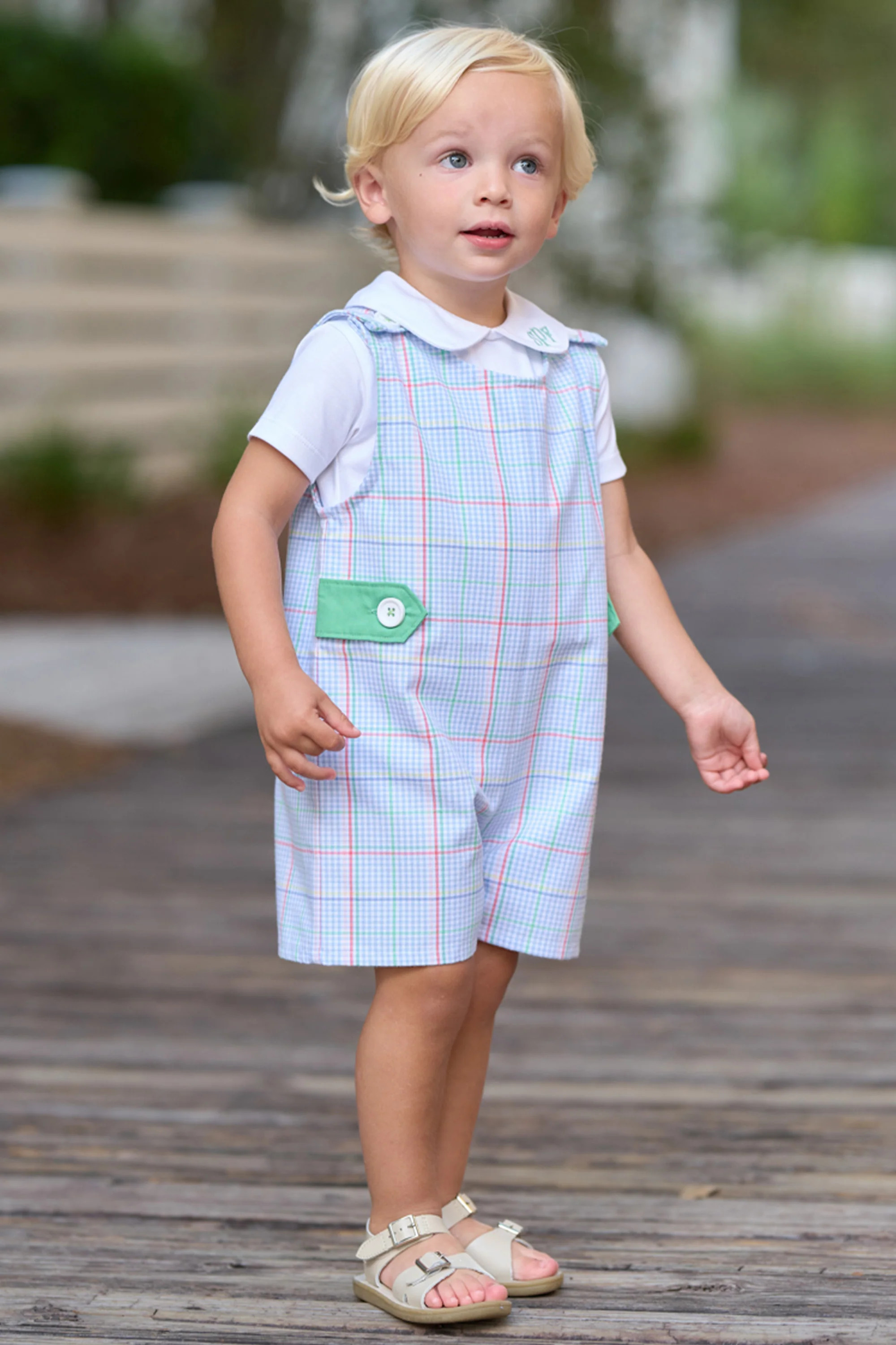 Jack Keene Jon Jon - Piccadilly Plaid with Grace Bay Green | The Beaufort Bonnet Company