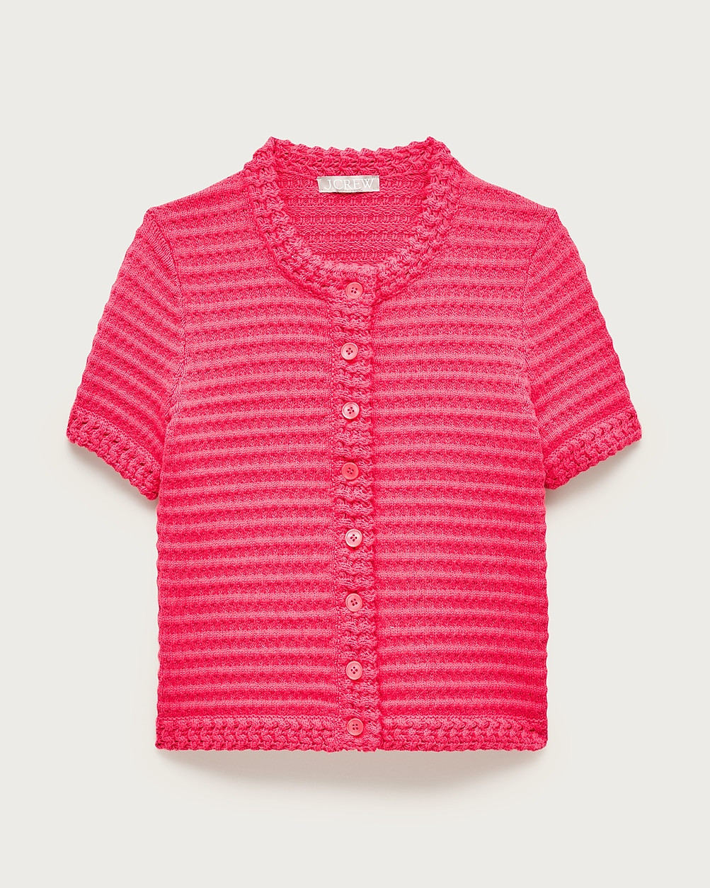 Crochet short-sleeve cardigan | J. Crew US