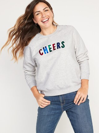 Vintage Crew-Neck Sweatshirt for Women | Old Navy (US)