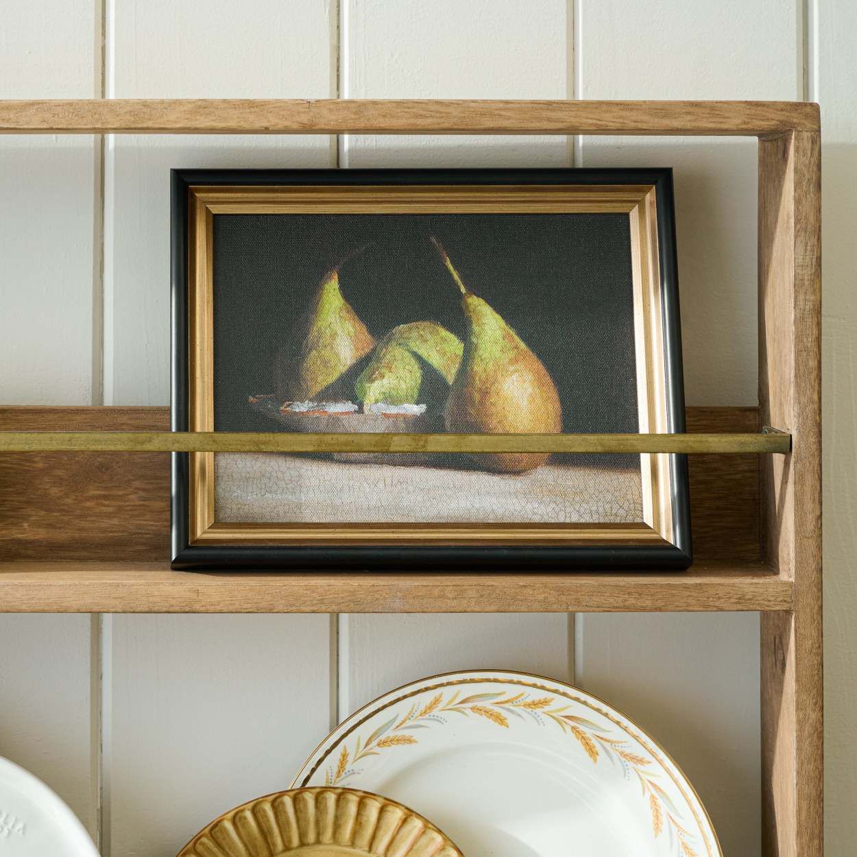 Hannon Wood and Brass Display Shelf | Magnolia