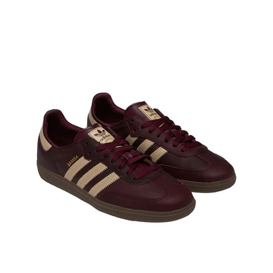 (WMNS) adidas Samba OG 'Maroon Crystal Sand' IF7004 | KICKS CREW