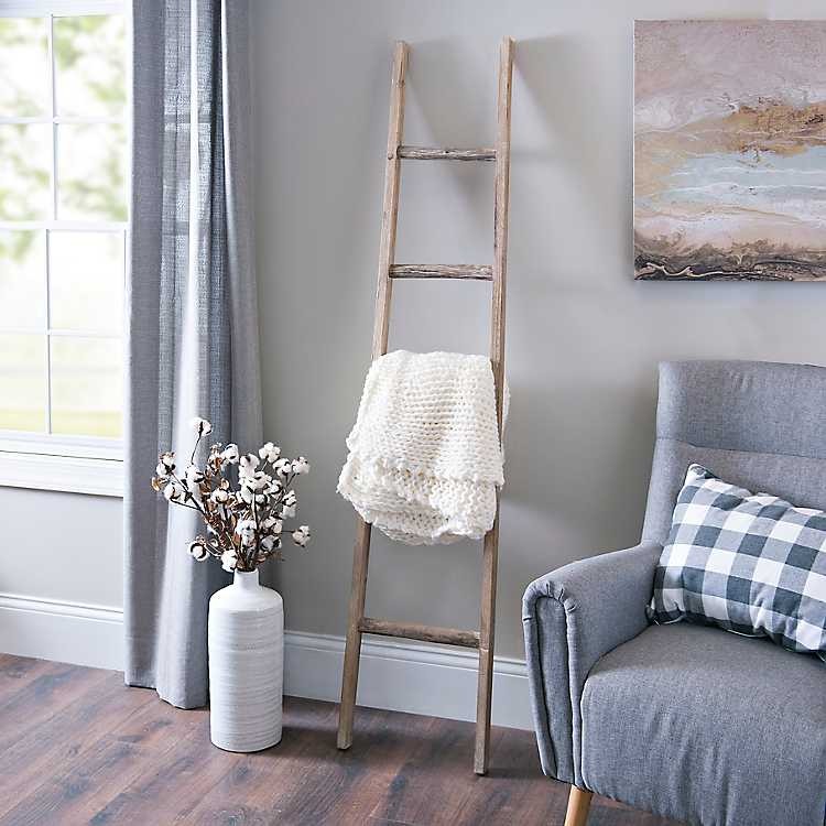Natural Wood Leaning Ladder | Kirkland's Home