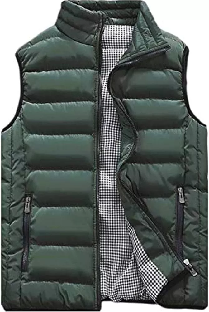 TUVEKE Men's Water-Resistant Puffer Vest
