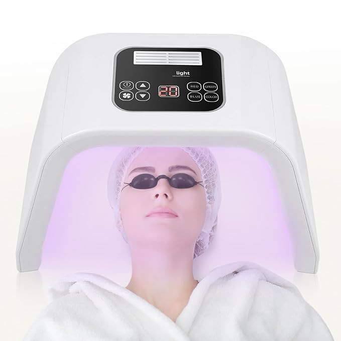 Led-Face-Tool，LED Light Therapy Facial Mask，7 in 1 Beauty Equipment for Skin Care at Home | Amazon (US)