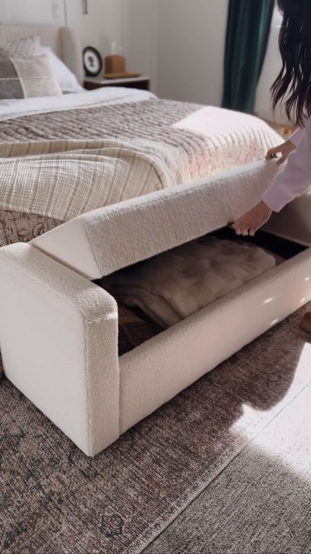 My boucle storage bench from Walmart is finally back in stock! This viral look for less always sells out so fast!

#LTKhome #LTKsalealert #LTKSeasonal