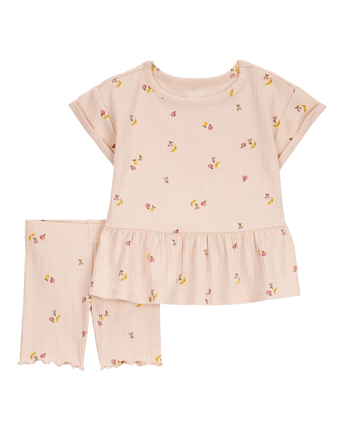 Toddler 2-Piece Floral Print Short Set - Pink | Carter's Inc