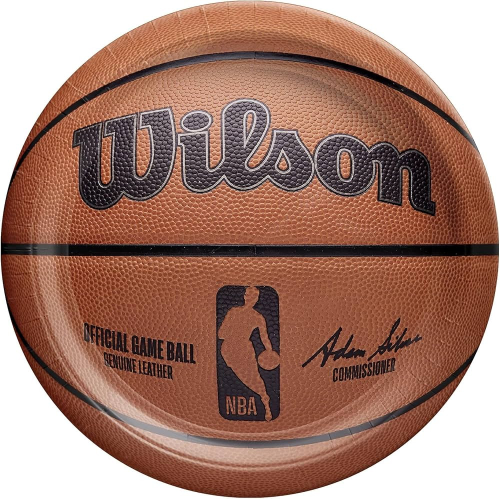 Amscan NBA Wilson 7" Round Paper Plates - 18 Count | Officially Licensed Disposable Plates Perfec... | Amazon (US)