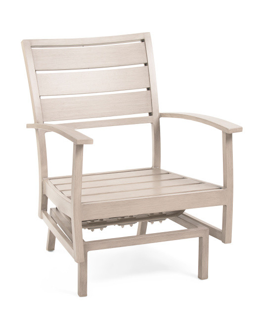 27.5x35.5 Outdoor Charleston Aluminum Euro Spring Lounge Chair | TJ Maxx