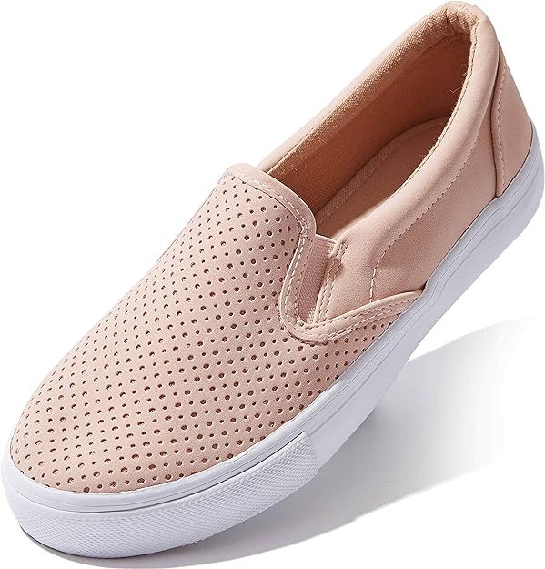 DailyShoes Unisex Flat Memory Foam Cushioned Insole Casual Slip-On Loafers Sneakers Shoes | Amazon (US)