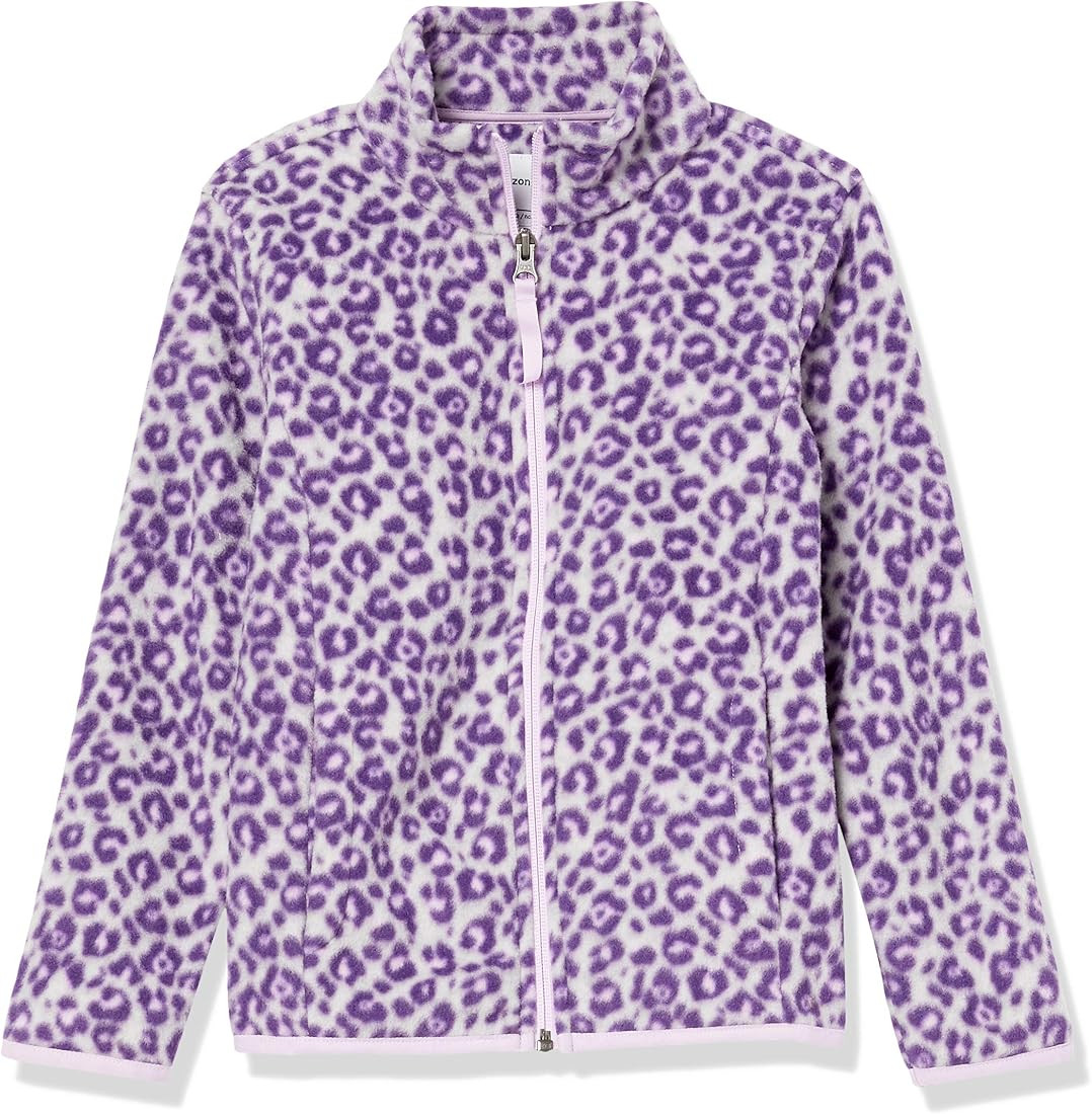Amazon Essentials Girls and Toddlers' Polar Fleece Full-Zip Mock Jacket | Amazon (US)