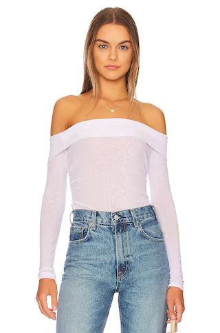 ALL THE WAYS Ava Off Shoulder Top in White from Revolve.com | Revolve Clothing (Global)