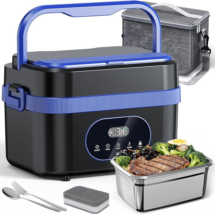 Cordless Electric Lunch Box for Adults, XL Size 6.25 Cups Heated Lunchbox Food Heater, 18000mAh| ... | Amazon (US)