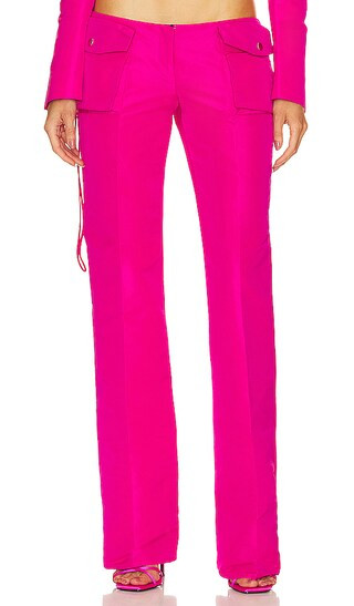 Low Rise Utility Trouser in Fuchsia | Revolve Clothing (Global)