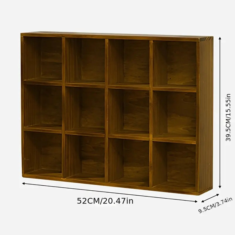 12   Grids Display Rack Solid Wood Vintage Small - Temu United Kingdom | Temu Affiliate Program