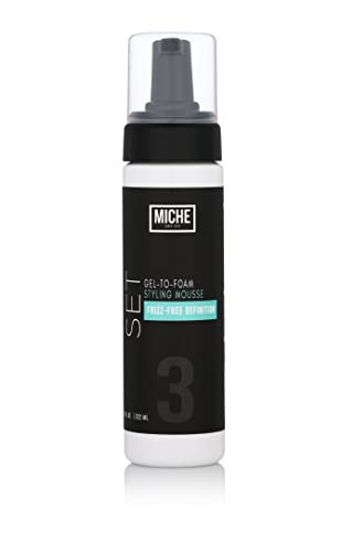 Miche Beauty Set Gel to Foam Mousse - Lightweight Styling Foam for All Hair Types, Long-Lasting Hold & Definition, Flexibility & Frizz Control, 7.5 fl oz | Amazon (US)