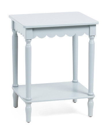 18x23 Scalloped End Table | TJ Maxx